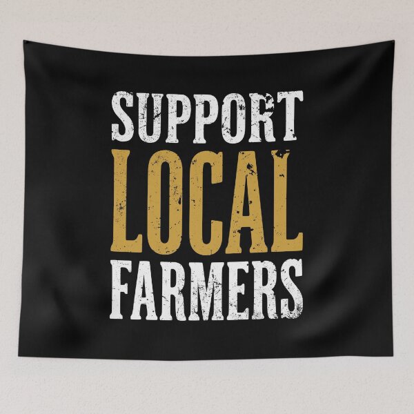 Item preview, Support Local Farmers Vintage Typography SEP-521 designed and sold by noberic.
