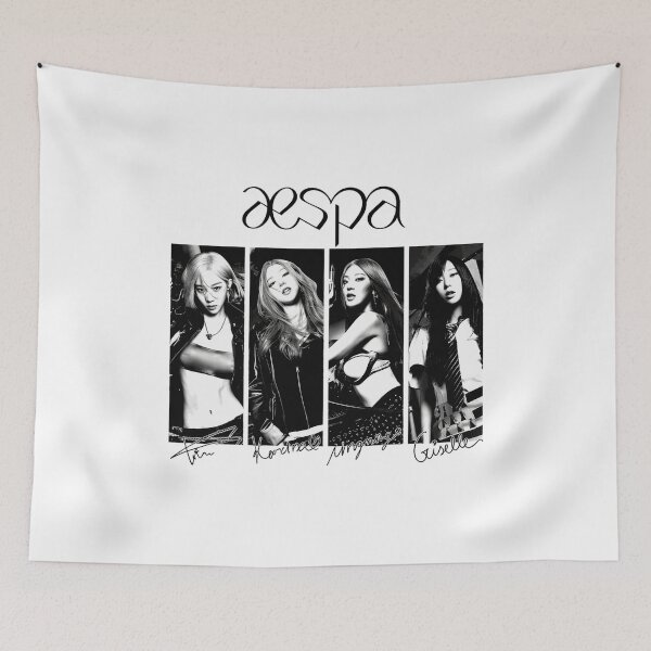 Item preview, Kpop Girl Group Monochrome Graphic Tee designed and sold by BlouinDestin.