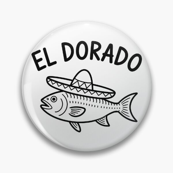 Item preview, El Dorado — Funny Fish Sombrero Pun Design designed and sold by LoFizzy.