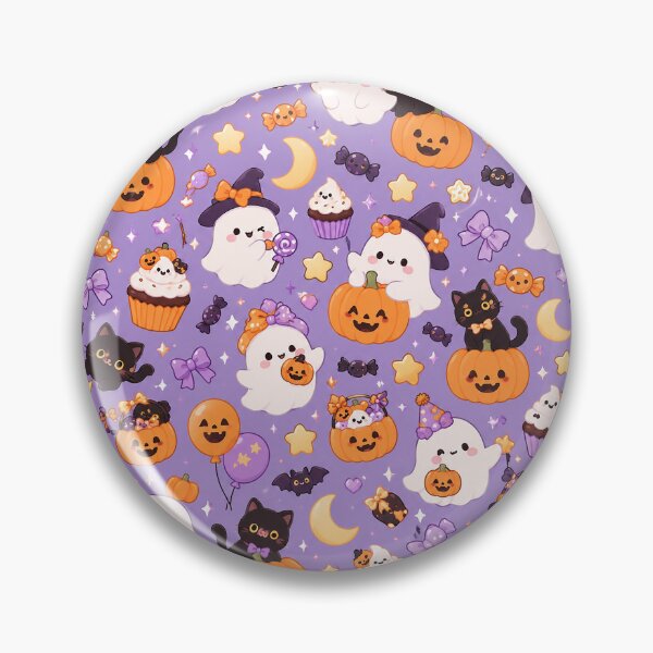 Item preview, Cute Ghost Party Halloween Black cat Pumpkin Pattern designed and sold by YnMstudio25.