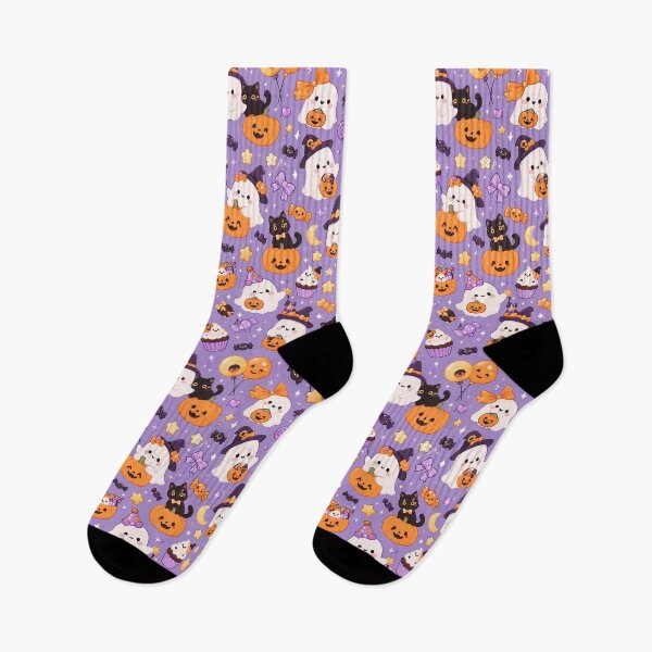 Item preview, Cute Ghost Party Halloween Black cat Pumpkin Pattern designed and sold by YnMstudio25.
