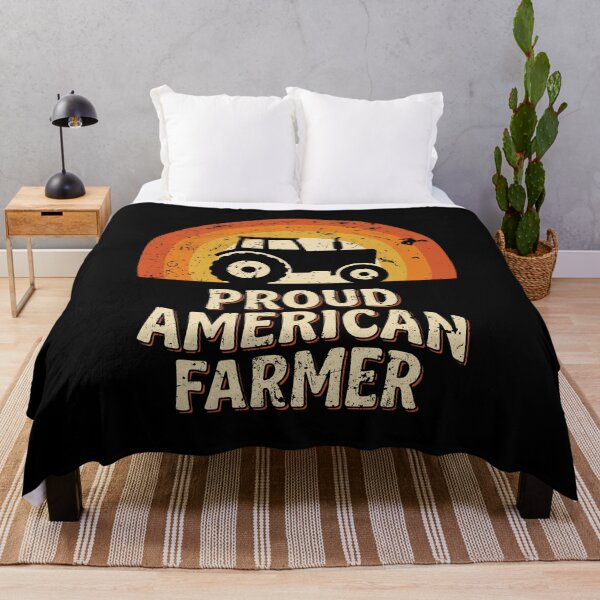 Item preview, Proud American Farmer Retro Sunset Graphic SEP-522 designed and sold by noberic.