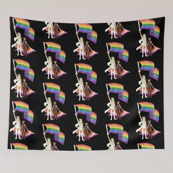 Item preview, She-Ra and Catra Lesbian Pride Flag designed and sold by Bohepa.