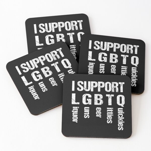 Item preview, I Support LGBTQ Liquor Guns Beer Titties Quickies Funny designed and sold by design-sopsunil.