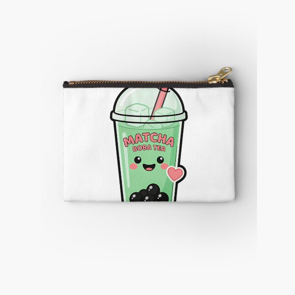 Item preview, Cute Kawaii Iced Matcha Boba Tea Sticker designed and sold by ArtifactVerse.