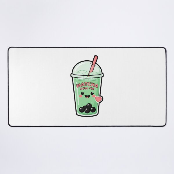 Item preview, Cute Kawaii Iced Matcha Boba Tea Sticker designed and sold by ArtifactVerse.