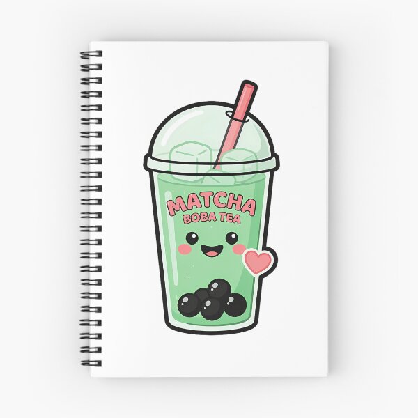 Item preview, Cute Kawaii Iced Matcha Boba Tea Sticker designed and sold by ArtifactVerse.