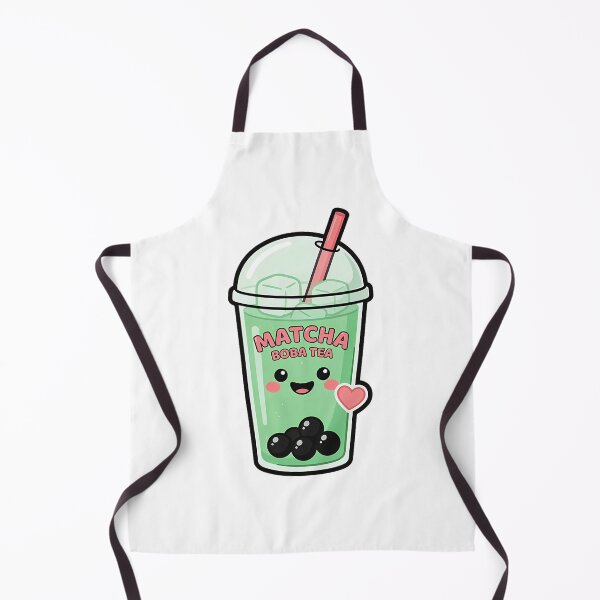 Item preview, Cute Kawaii Iced Matcha Boba Tea Sticker designed and sold by ArtifactVerse.