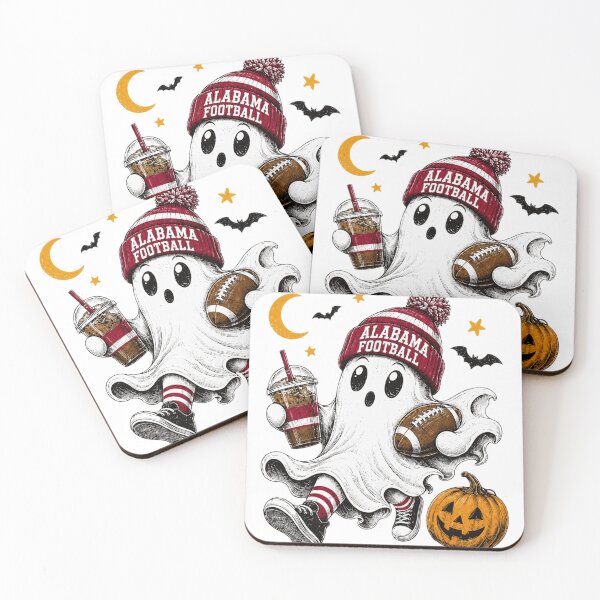 Item preview, Halloween Ghost Football Fan Coffee Drink  designed and sold by SopheeTrah.