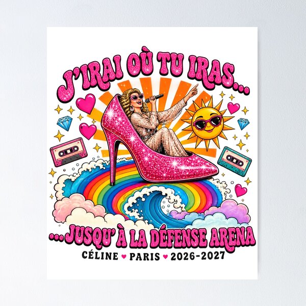 Item preview, Céline Dion - j'irais ou tu ira Paris 2026 designed and sold by henryjunmille.