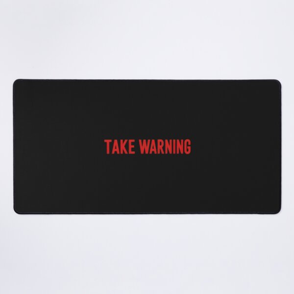 Item preview, TAKE WARNING Bold Red Statement  designed and sold by LondonNelson.