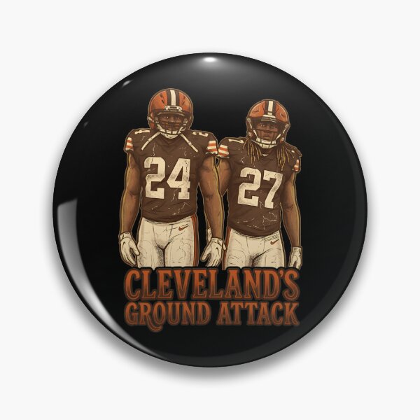 Item preview, Cleveland Browns Nick Chubb and Kareem Hunt designed and sold by mercsag.