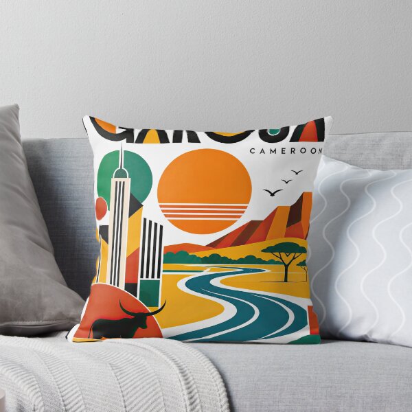Item preview, Geometric travel poster depicting Garoua, Cameroon, with a designed and sold by ckybe.