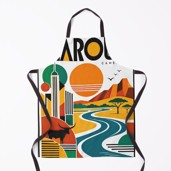 Item preview, Geometric travel poster depicting Garoua, Cameroon, with a designed and sold by ckybe.