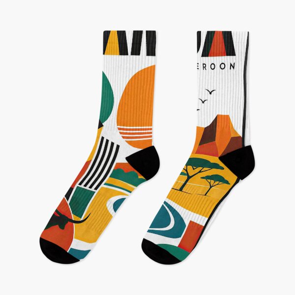 Item preview, Geometric travel poster depicting Garoua, Cameroon, with a designed and sold by ckybe.