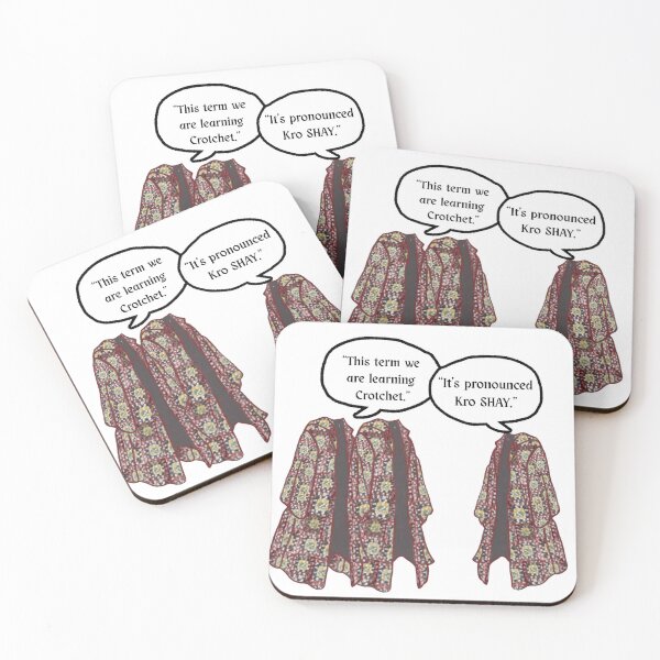 Item preview, Harry, Hermione y Ron tejen a crochet. "Se pronuncia Kro SHAY." designed and sold by puddleplum.