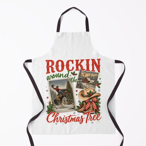 Item preview, Western Cowboy Christmas Ranch Rockin Holiday designed and sold by varin-studio.