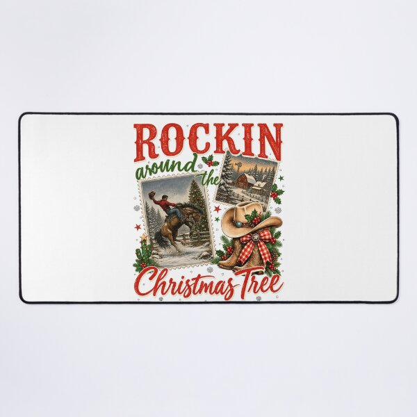 Item preview, Western Cowboy Christmas Ranch Rockin Holiday designed and sold by varin-studio.