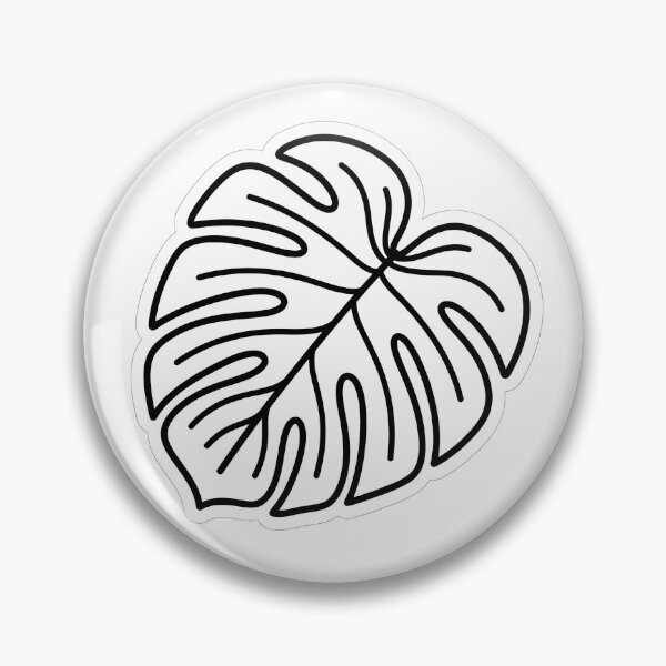 Item preview, Minimalist Monstera Leaf Botanical Line Art designed and sold by Qavex Design Co..