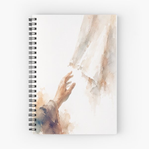Item preview, Woman Touching Jesus Garment Wall Art, Healing of the Bleeding Woman, Christian Watercolor Print, Jesus Healing Bible Art designed and sold by FaithArtCrea.