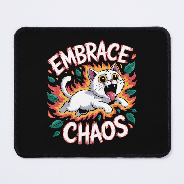 Item preview, Embrace Chaos — Feral Cat Flame Design designed and sold by LoFizzy.