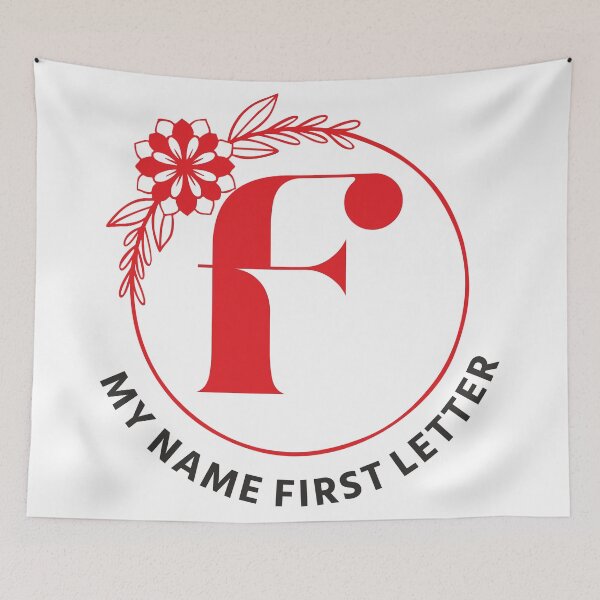 Item preview, My Name First Letter - Personalized Name Initial Letter Typography | Custom First Alphabet Name Art | Monogram Initial Design designed and sold by 440CREATIVES.