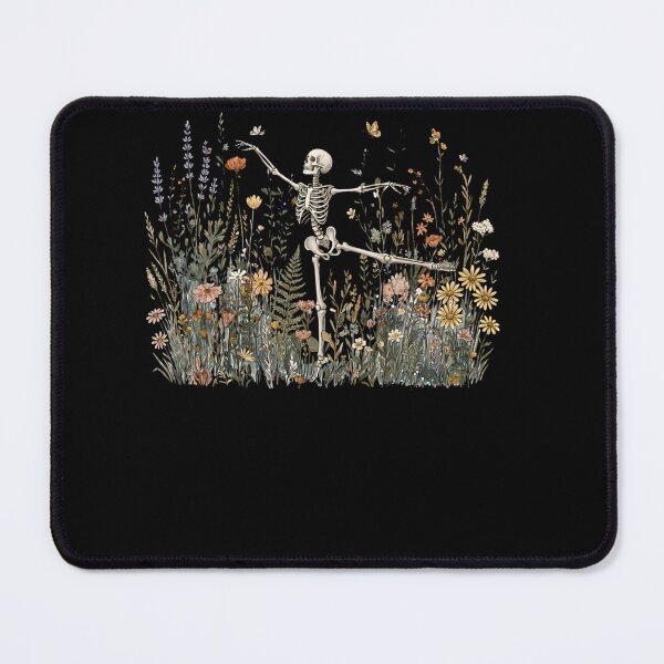 Item preview, Cottagecore Skeleton Dancing Arabesque Wildflower Botanical designed and sold by AmberWild.