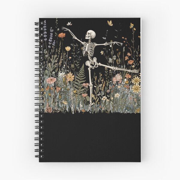 Item preview, Cottagecore Skeleton Dancing Arabesque Wildflower Botanical designed and sold by AmberWild.