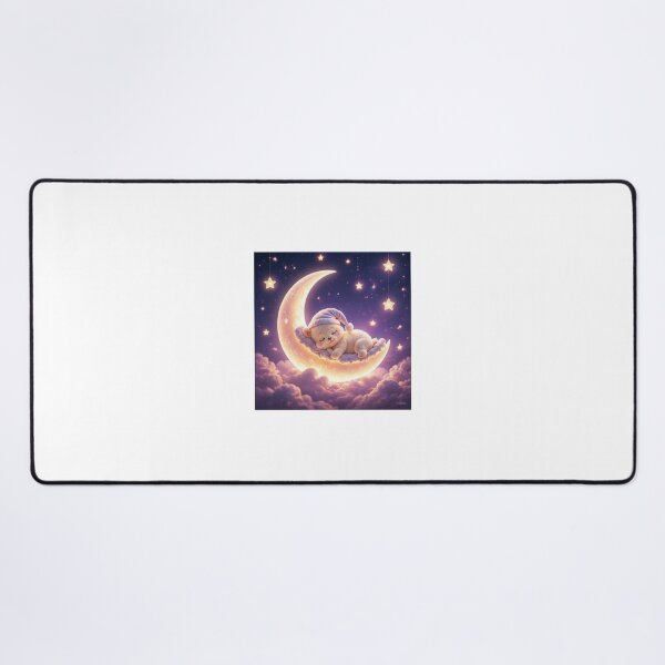 Item preview, Cute Puppy Sleeping on Moon designed and sold by ThilankaDesign.