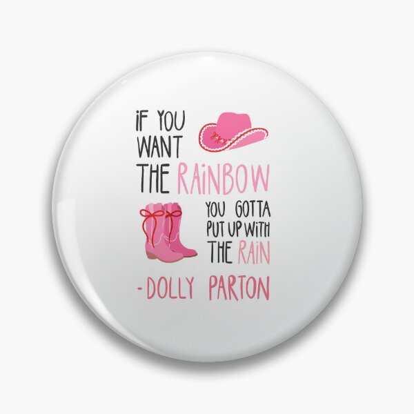 Item preview, Dolly Parton Rainbow Quote Pink Western designed and sold by stedipaola.