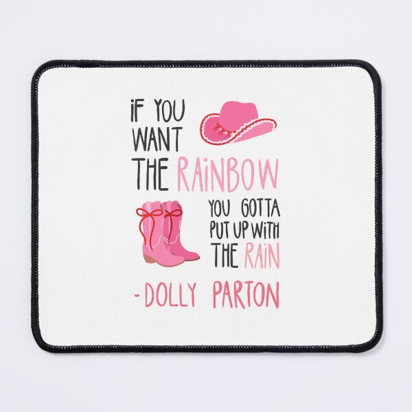 Item preview, Dolly Parton Rainbow Quote Pink Western designed and sold by stedipaola.