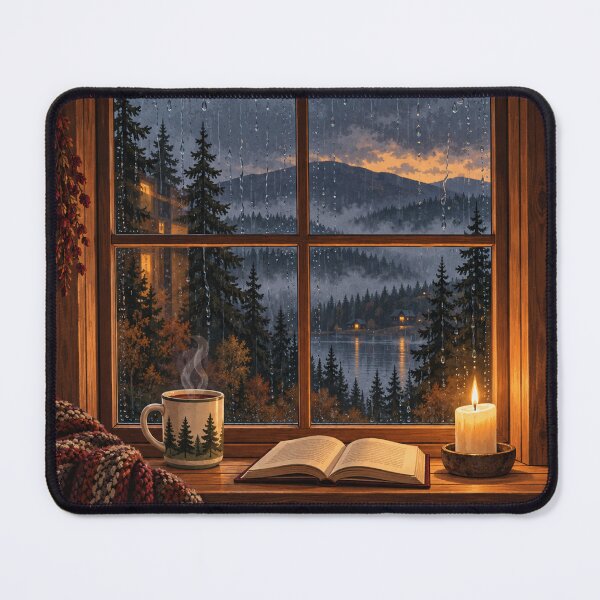 Item preview, Rainy Evening at the Forest Window designed and sold by Fernova.