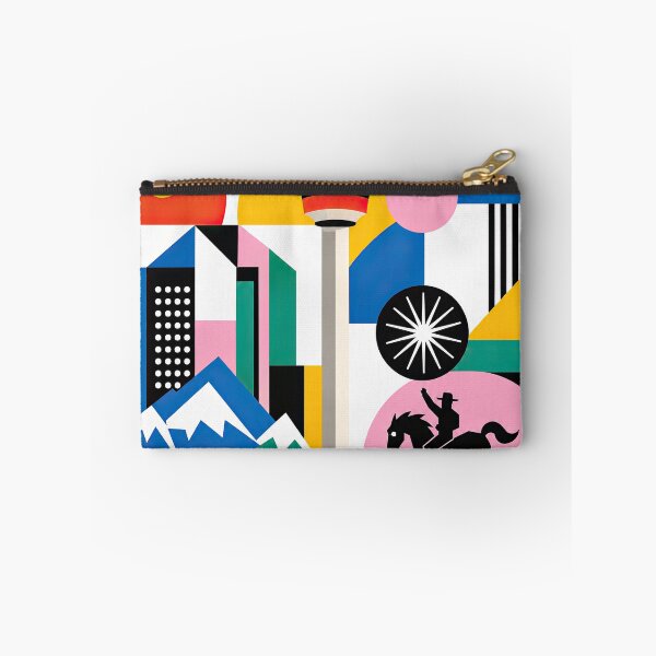Item preview, Colorful geometric poster featuring Calgary typography, Canada, designed and sold by ckybe.