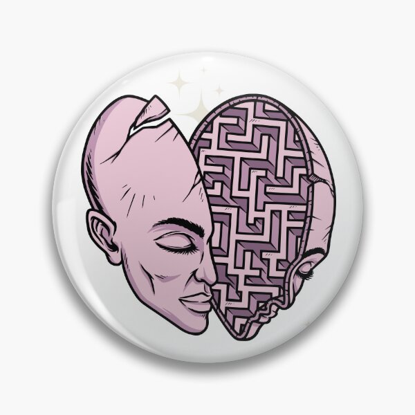 Item preview, Lost in My Mind – Maze Head Graphic inner thoughts designed and sold by CyberArtistOne.