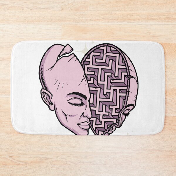 Item preview, Lost in My Mind – Maze Head Graphic inner thoughts designed and sold by CyberArtistOne.