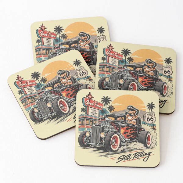 Item preview, Hot Rod Cartoon Still Rolling – Vintage Americana designed and sold by Normandy Road Heritage™ - Vintage Garage Art.