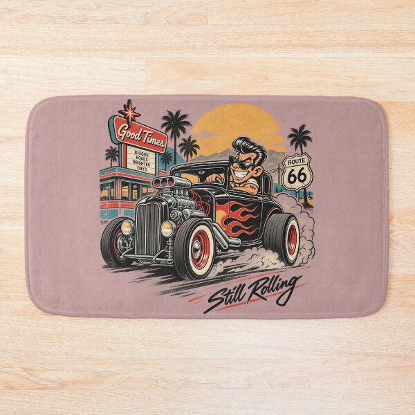 Item preview, Hot Rod Cartoon Still Rolling – Vintage Americana designed and sold by Normandy Road Heritage™ - Vintage Garage Art.