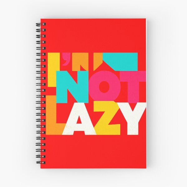 Item preview, I'm Not Lazy Bold Colorful Typography Poster Motivational Quote About Productivity And Playful Attitude designed and sold by KanDa-Shop.