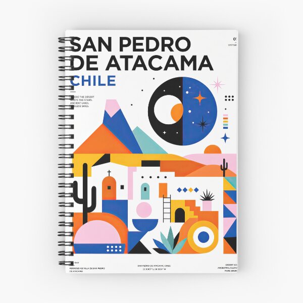 Item preview, Colorful geometric travel poster celebrating San Pedro de designed and sold by ckybe.
