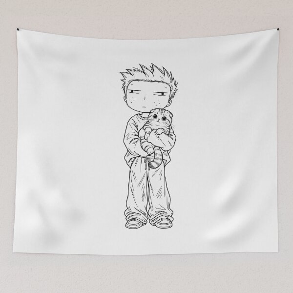 Item preview, Boy and Scottish Fold Cat designed and sold by Teem97.
