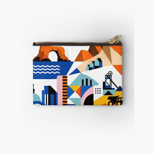 Item preview, Geometric travel poster celebrating Antofagasta, Chile with styl designed and sold by ckybe.