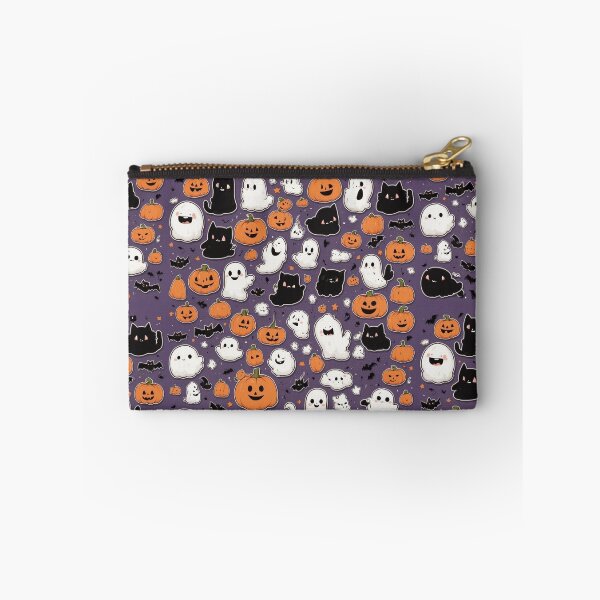 Item preview, Halloween Sticker Sheet Pattern | Black Cats, Ghosts, Pumpkins & Bats | Cute Spooky Icon Print designed and sold by Shiwwa.