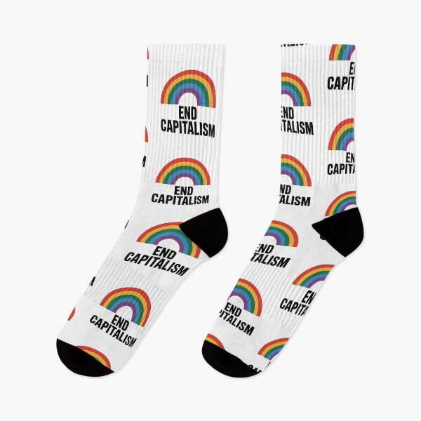 Item preview, End Capitalism — Rainbow Meme Political Design designed and sold by LoFizzy.
