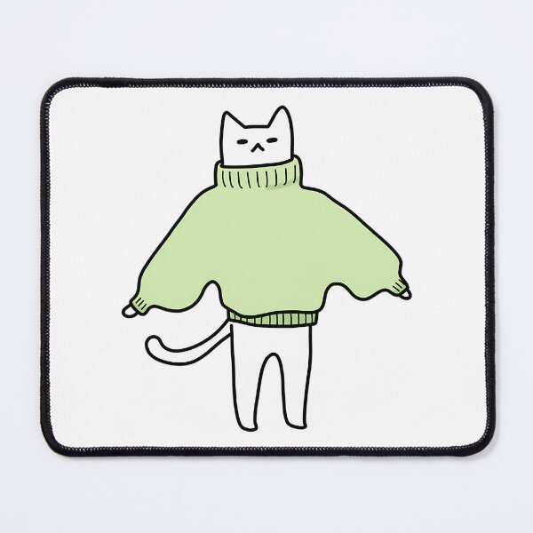 Item preview, Cat Sweater Green designed and sold by HighKeyTeezp.