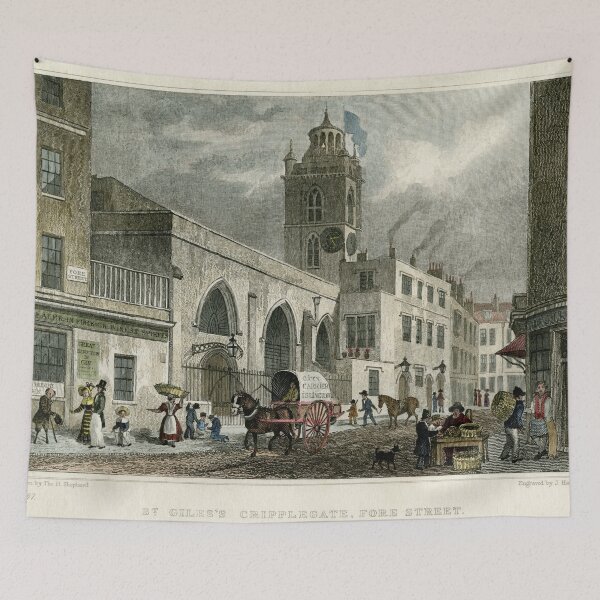 Item preview, Busy street in City of London in 1830 designed and sold by TerryKerrImages.