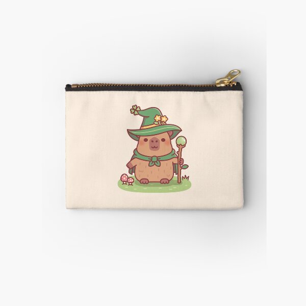 Item preview, Cute Capybara Druid Wizard With Magic Staff designed and sold by rustydoodle.