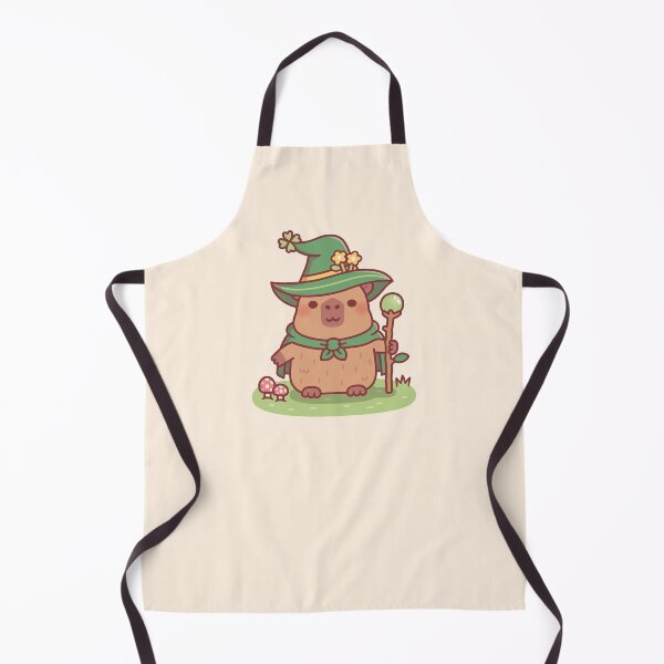 Item preview, Cute Capybara Druid Wizard With Magic Staff designed and sold by rustydoodle.