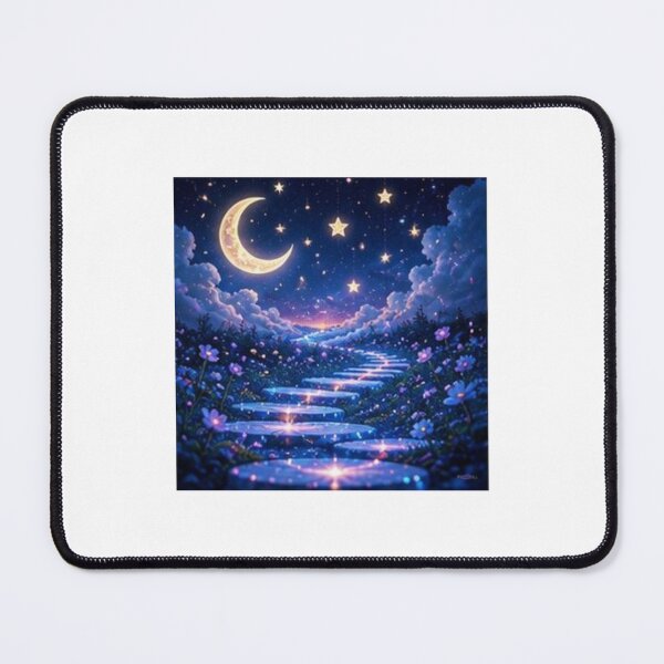 Item preview, Magical Moonlight Path in Clouds designed and sold by ThilankaDesign.