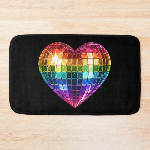 Item preview, Rainbow Heart Disco Ball Pride Sparkle 70s Party designed and sold by Jt41.