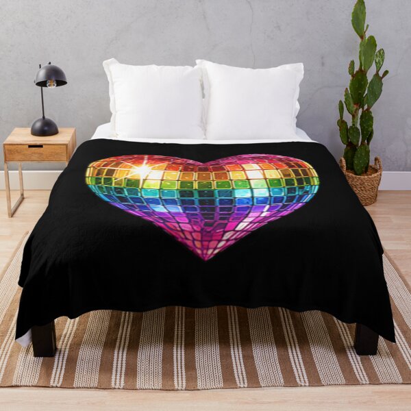 Item preview, Rainbow Heart Disco Ball Pride Sparkle 70s Party designed and sold by Jt41.